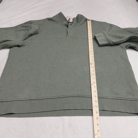 Orvis Men's 2XL Signature Quarter 1/4 Zip Fleece Pullover Sweatshirt Olive Green - Picture 5 of 8